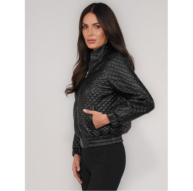 Куртка кожаная Стеганая Кожаная Типа Бомбер FAN LEATHER