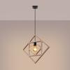 Lampa Wisząca Caro 1 E27 Naturalne Drewno  Wood Sollux Sl.1757