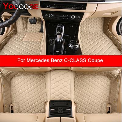 YOGOOGE Custom Car Floor Mats For Mercedes Benz C-CLASS Coupe C204 C205 A205 Auto Carpets Foot Coche Accessorie