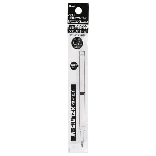 Pentel Modified Ballpoint Pen Refill Power Collection XZLR15-W Set of 10