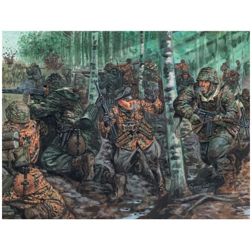 Italeri 1/72 WWII German Waffen-SS Plastic Model IT6068