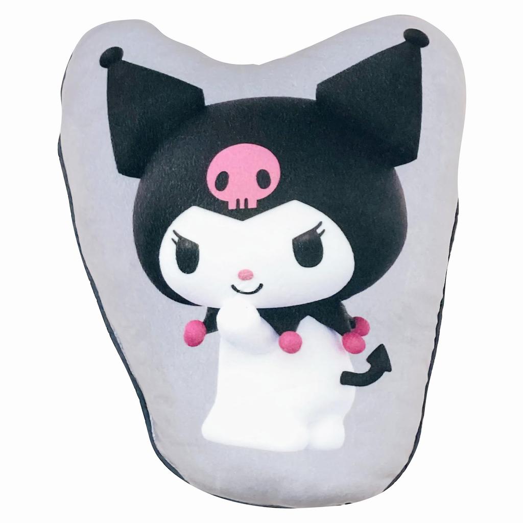 MORIPiLO Body Sanrio Characters Kuromi Micro Plush Nap by Morishita Makura Pillow, (Die-Cut Cushion), Skin-Friendly Fabric, Toy, Pillow, 30x40x10cm,