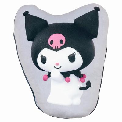 Body Sanrio Characters Kuromi Micro Plush Nap by Morishita Makura Pillow, (Die-Cut Cushion), Skin-Friendly Fabric, Toy, Pillow, 30x40x10cm,