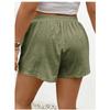 Spring Summer New Solid Color Tie Waist Elastic High Waist A-line Skort Women Casual Summer Shorts Skirt