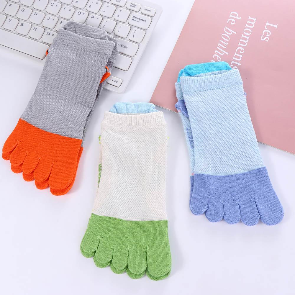 Anti-slip Cotton Sweat Absorbing Five-Finger Socks Split Toe Socks Short Tube Socks Kids Hosiery