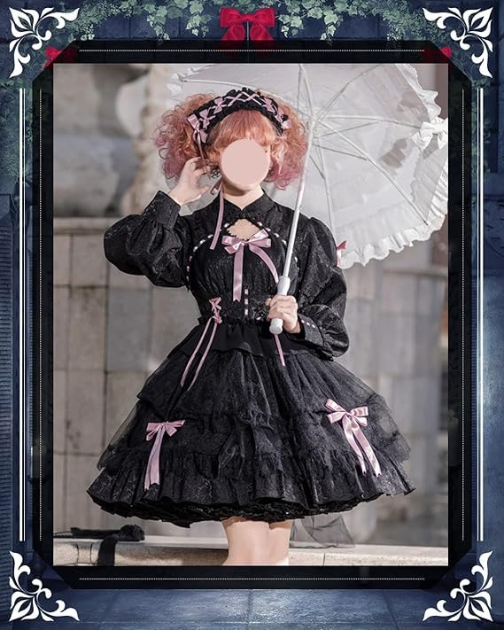 [JIURUN] One Piece Lolita Gothic Lolita Costume Lolita Cosplay Anime Large Size Mori Girl Sweet Lolita Gothic Dress Crossdressing Clothes Maid