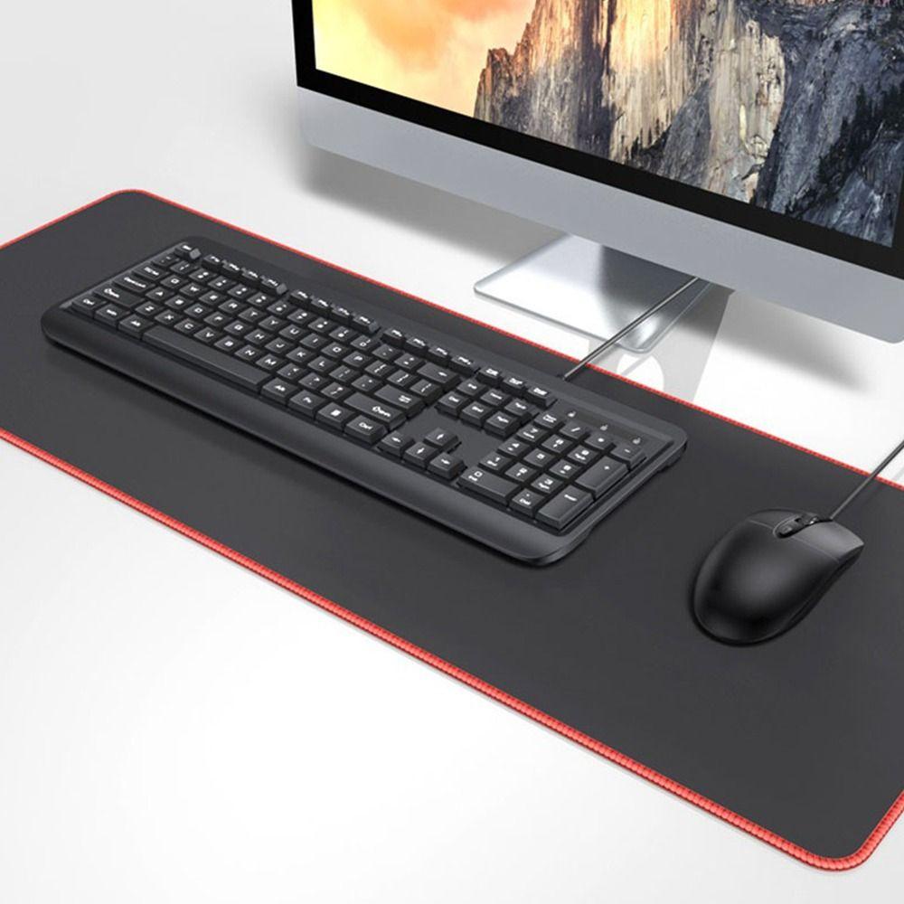 Black Mouse Pad Large Size Desk Mat New Mousepad  Office