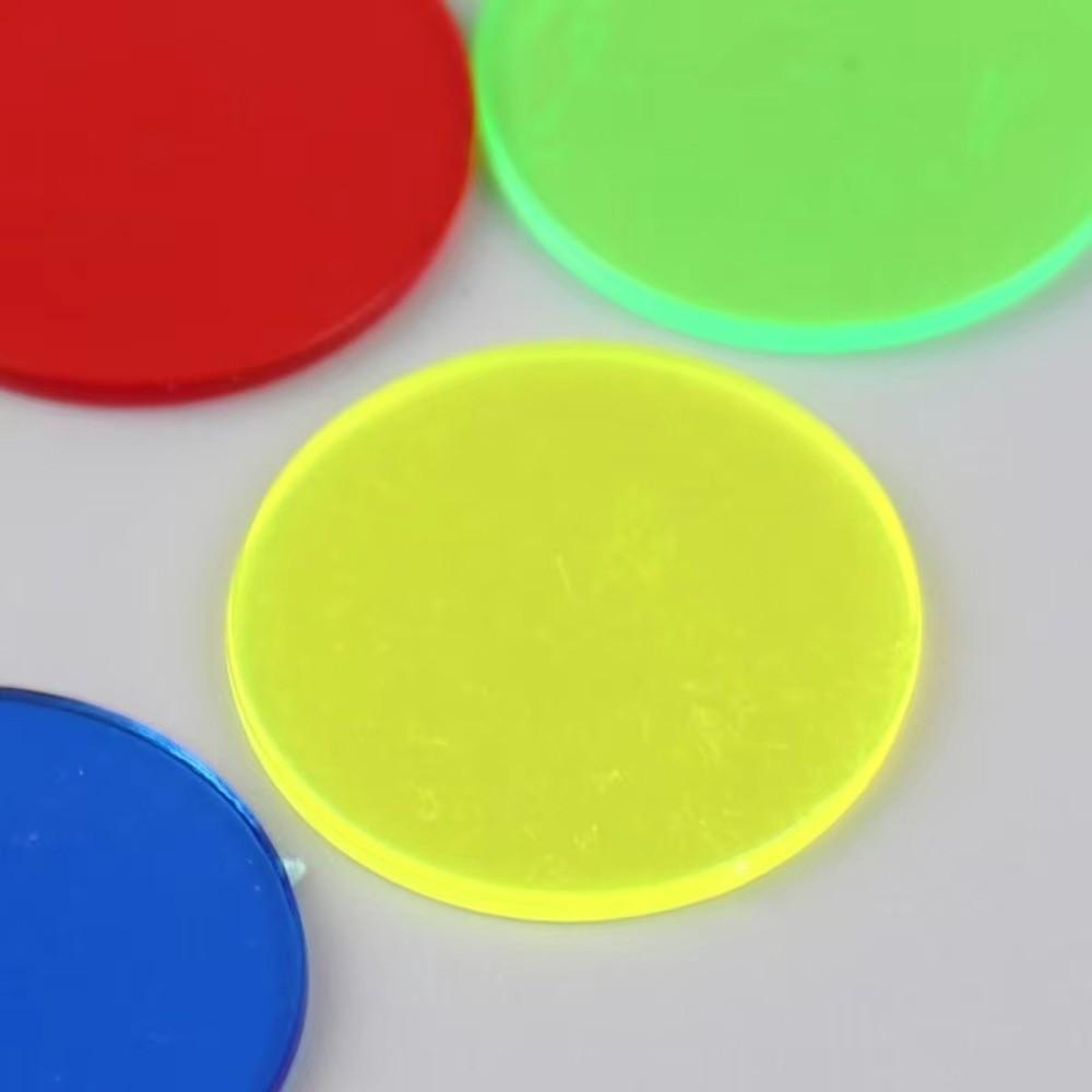 100 Pezzi Gettoni di Plastica per Bingo 25mm Manipolativi Matematici Nuovi Gettoni per Contare Attività di Ordinamento