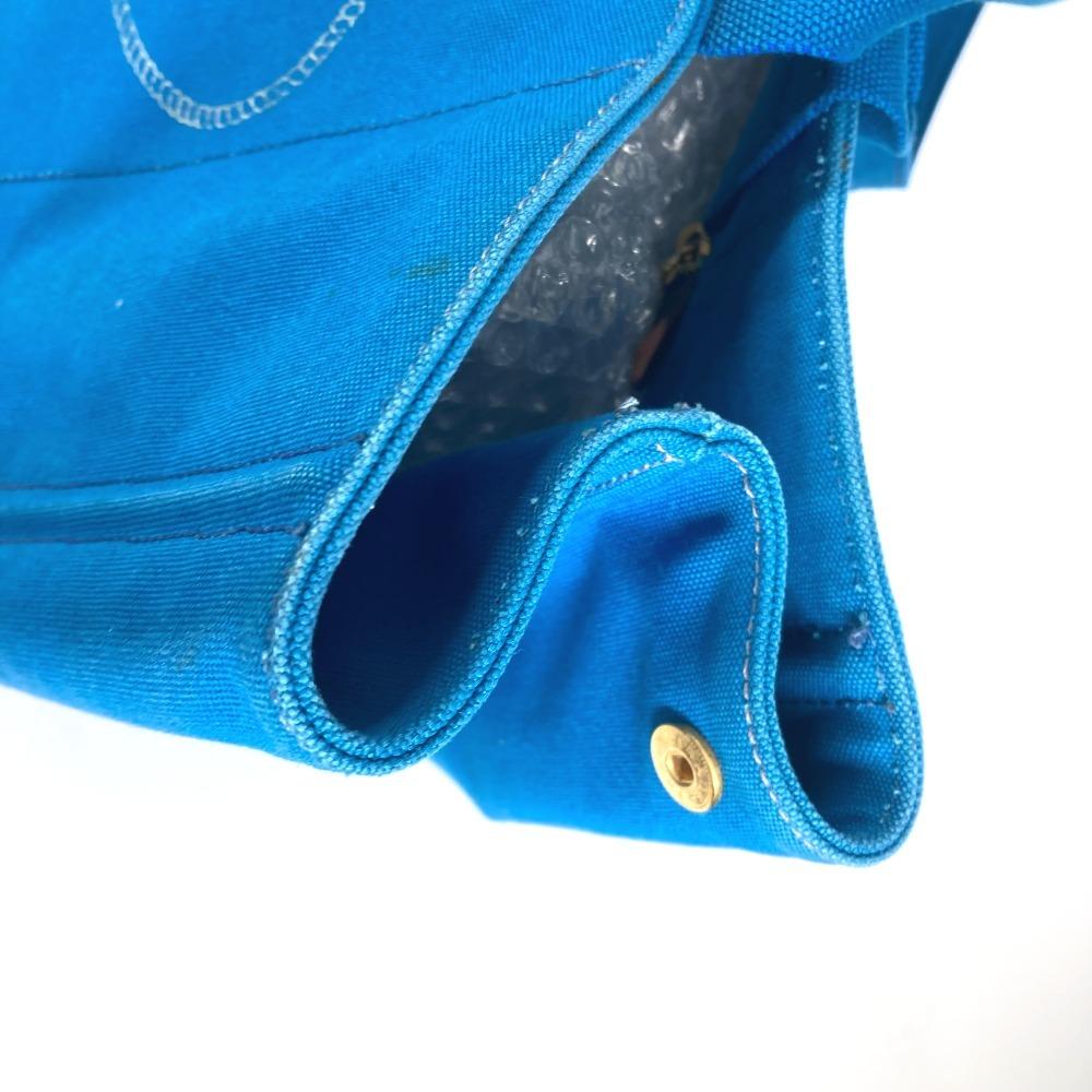 PRADA Canapa logo Bag Shoulder Bag Tote Bag Canvas blue/White