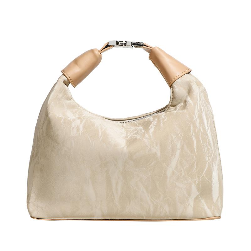 New Chinese Portable Dumpling Bag Female Commuter Hand Carry Underarm Bag Versatile Single Shoulder Messenger Bag