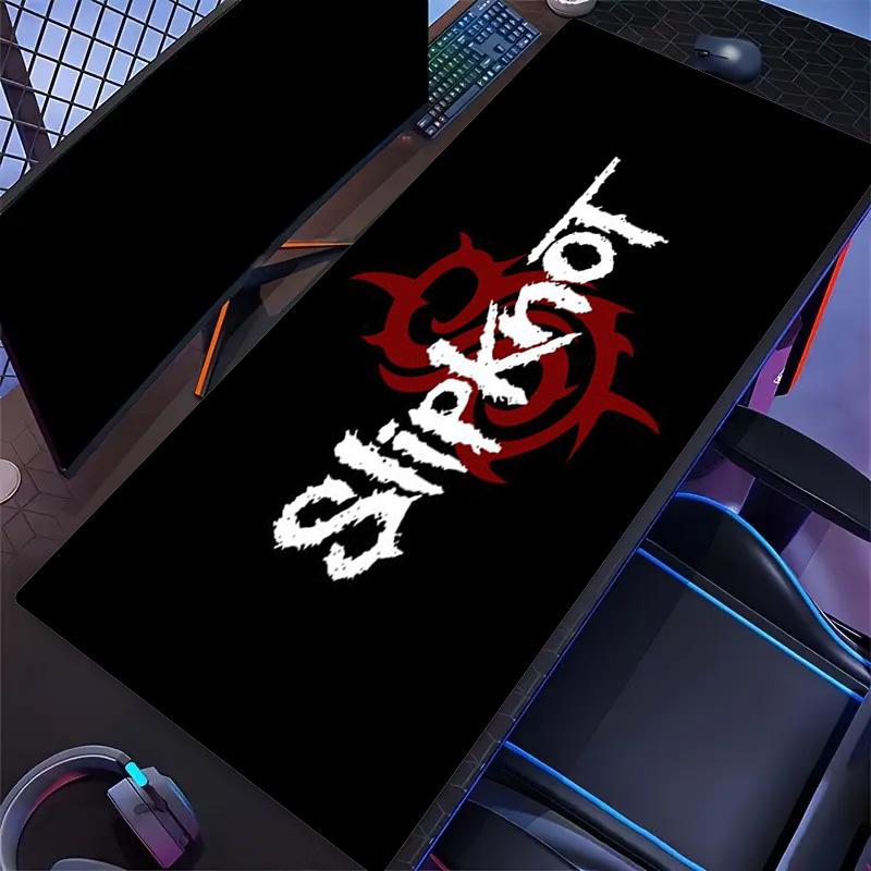 Slipknot Red Tribal Symbol Logo Large Gaming Mouse Pad Non Slip Desk Mat for PC Rock Band Fan Decor