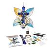 DIY Hanging Ornament Supplies Christian Suncatcher Kit, Stained Glass Style Religious Sun Catcher, Customizable Spinner Art Iridescent for Window