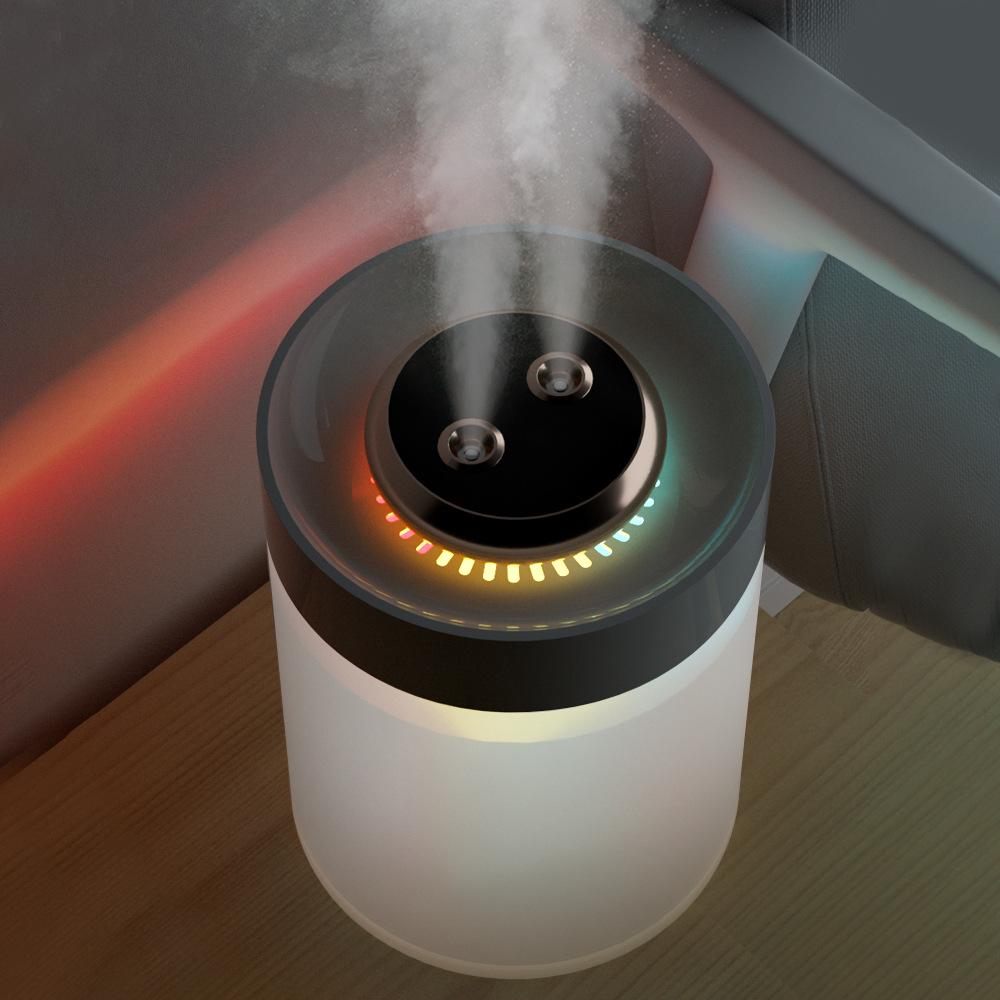 Transparent Round High-Capacity Silent Desktop Humidifier