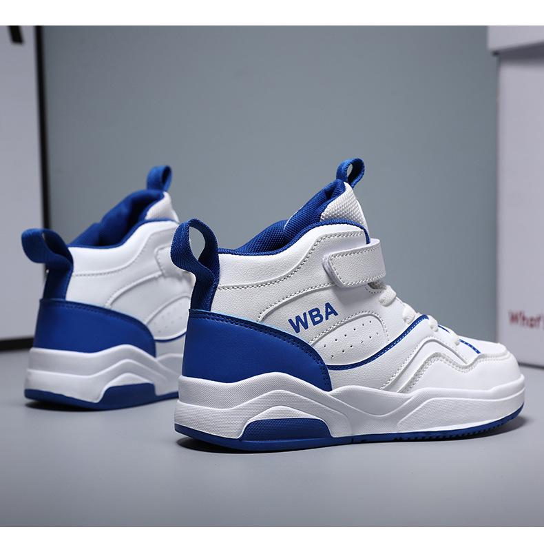 Boys' Autumn Leather Basketball Sneakers for Kids
