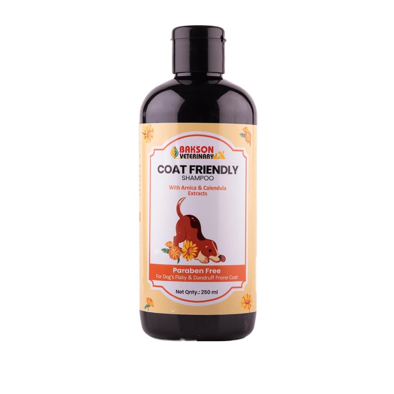 Bakson Veterinary Coat Friendly Shampoo For Dogs | 500 ml | Pack of 1 | Gentle Cleansing & Soft Coat