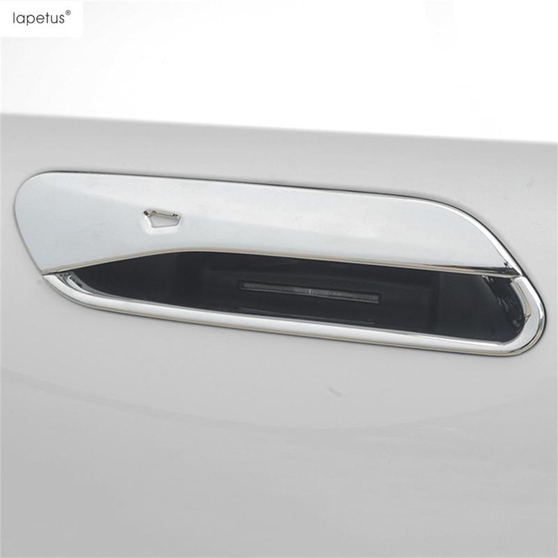 Car Door Handle Bowl Protection Cover Trim For VW Volkswagen ID.4 ID.6 X Crozz  - 2025 Carbon Fiber / Chrome Accessories