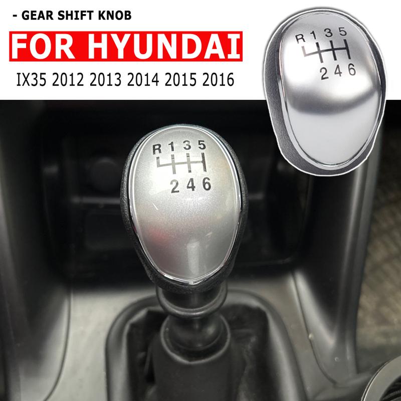 Manual 6 Speed Gear Shift Knob Lever Shifter Stick Head Handball For Hyundai IX35 2012 2013 2014 2015 2016 Car Parts Accessories