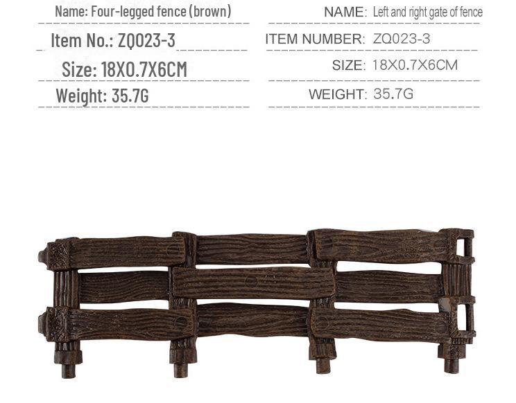 Jurassic Simulation Farm Scene Dinosaur Model Sand Table Toy Set with Fence and Gate