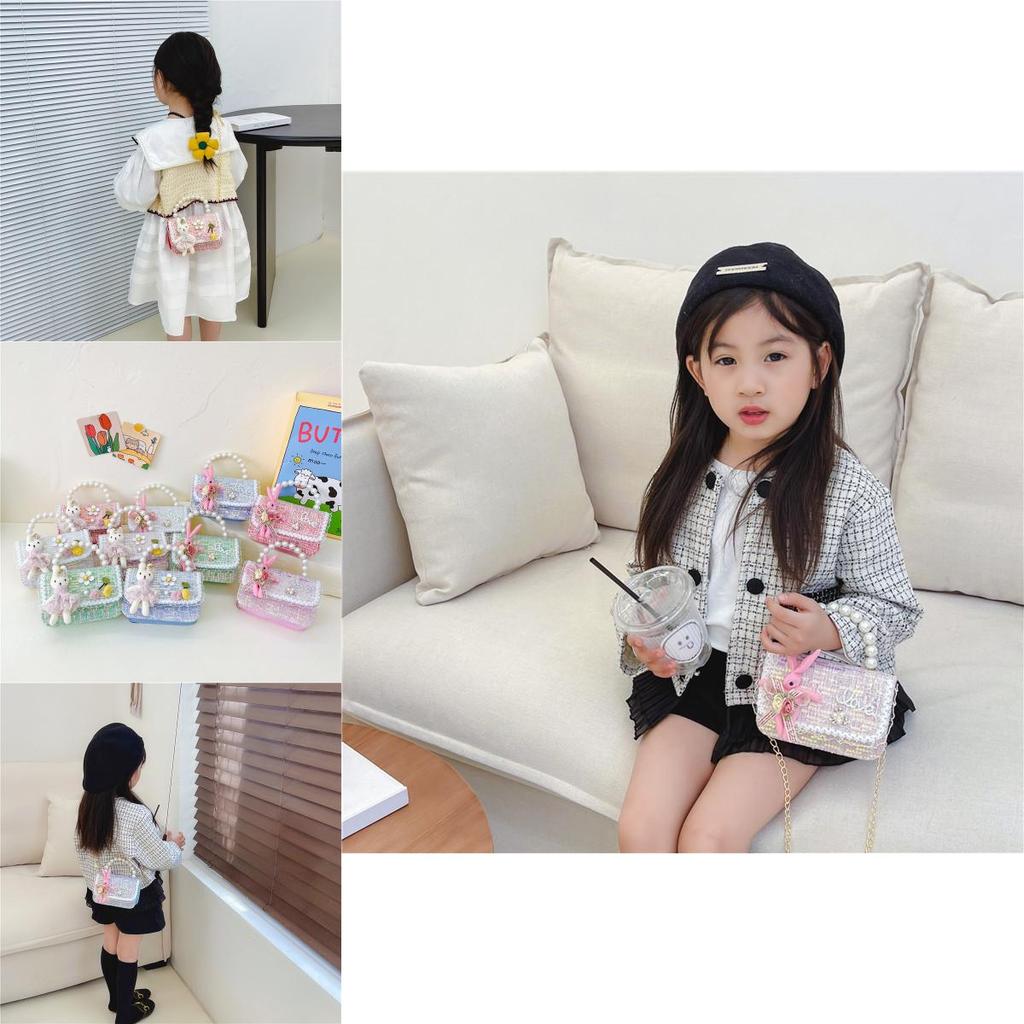 Entzückliche Mini-Kaninchen-Handtasche Für Kinder Trendige Stilvolle Canvas-Umhängetasche Für Mädchen