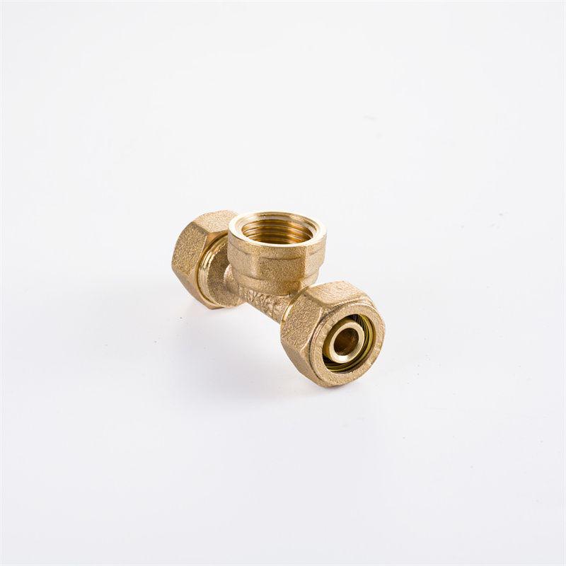 1216 Solar Water Heater Aluminum-Plastic Pipe Fitting, 4 & 6 Points, 1620 Copper Fitting with Internal/External Thread Elbow Tee.