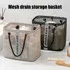 Mesh Shower Caddy Portable Shower Basket Tote Bag with Handles Breathable Bath Tote Organizer for Toiletry Bathroom Beach College Dorm