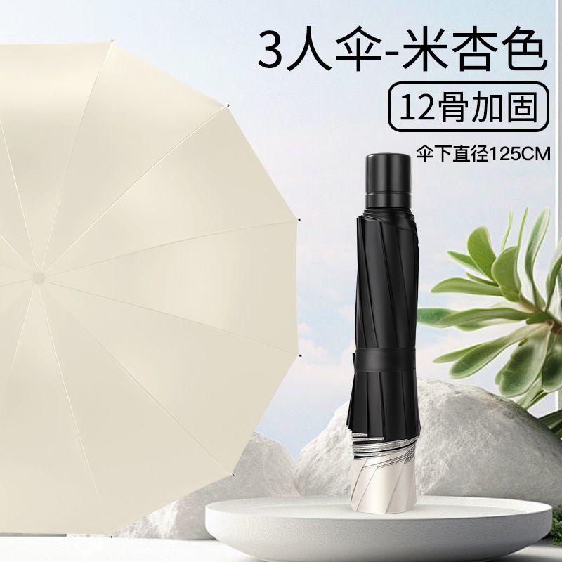 Extra-Large Manual Umbrella Extra-Wide Extra-Thick Reinforced All-Weather Umbrella for Women—Folding Sunshade