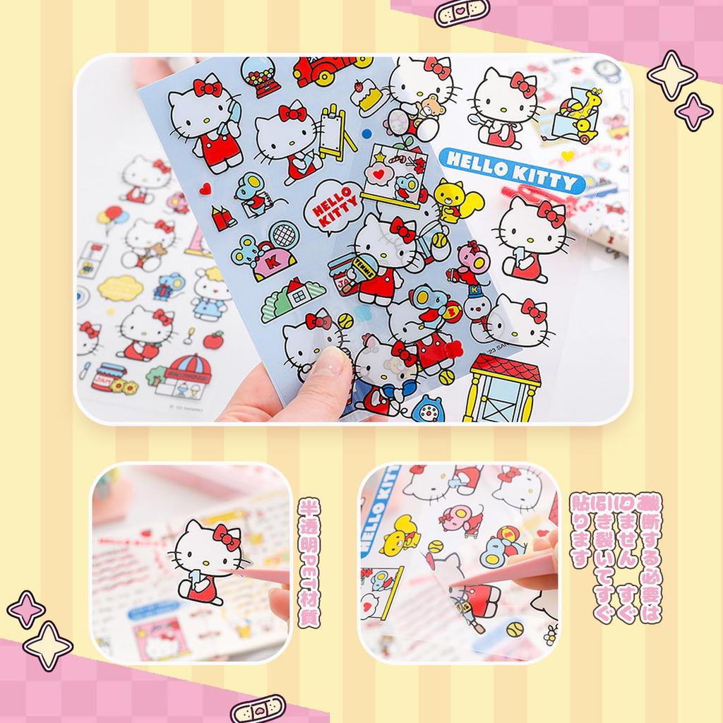 Kumikumi Hello Kitty Party Decorations Set for Girls, Birthdays, and Happy Birthdays. Includes Balloons, Round Balloons, and Other Party Decorations