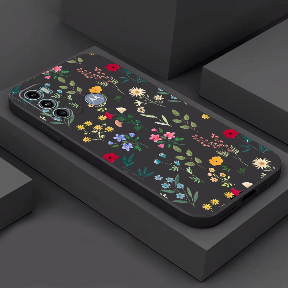 

Letter Flower Case for Motorola Moto Edge 30 Neo G9 Plus G200 5G One Fusion Plus Edge 20 Pro Edge 40 Pro TPU Soft Cover Edge 40