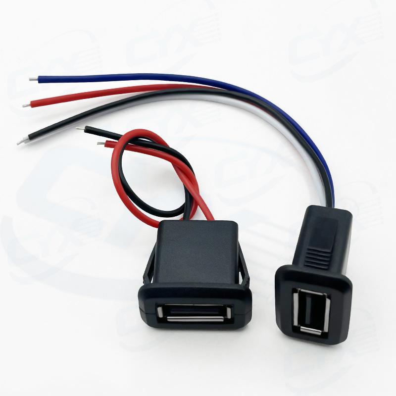 Kabel przedłużający złącze USB 2.0 żeńskie do urządzeń biurowych i ładowania samochodowego