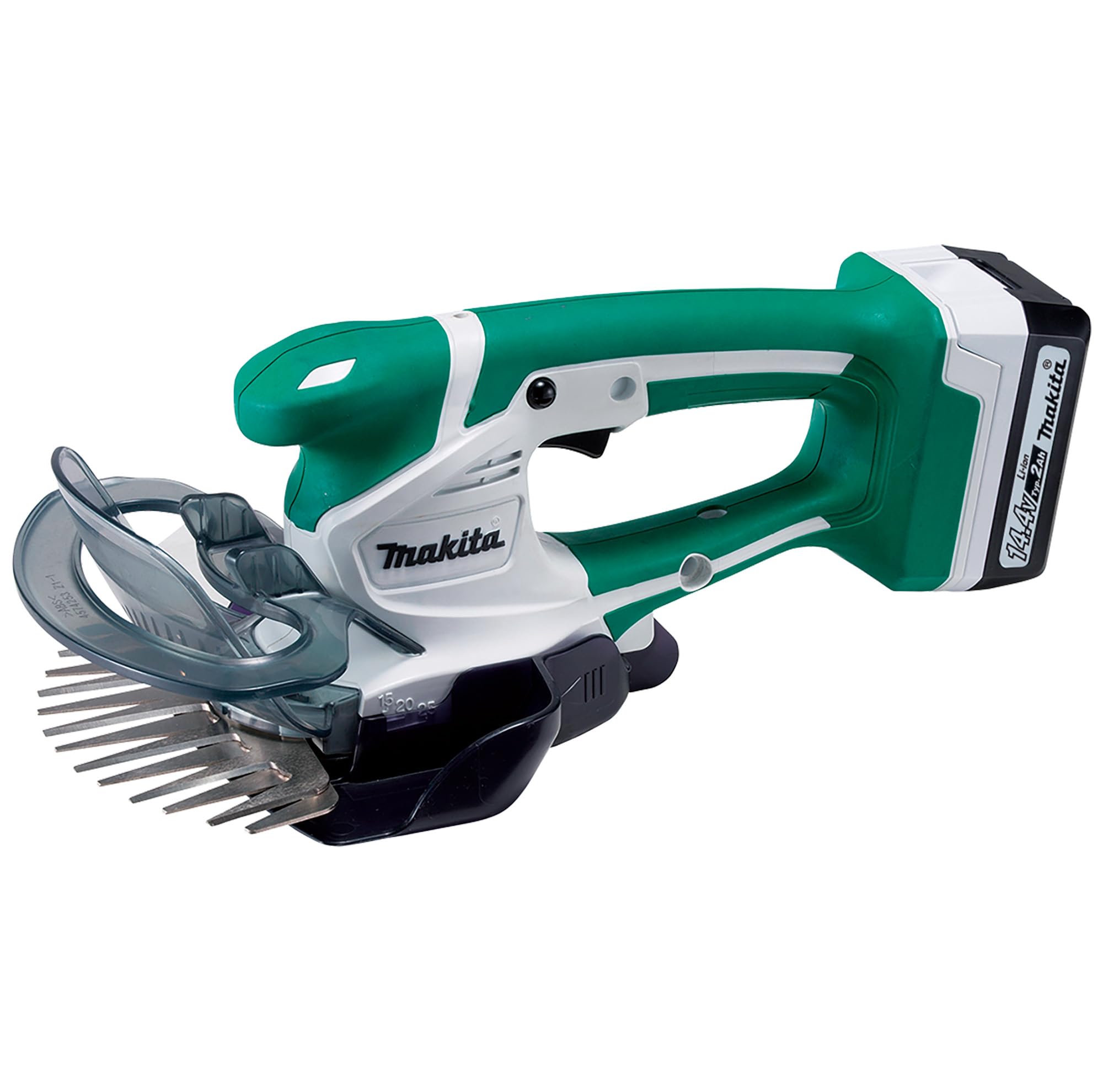 

Makita 160mm Cordless Lawn with Battery and MUM601DSA Trimmer, 14.4V 2Ah, Charger, зелений