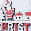Wooden Santa Claus Elk Snowman Christmas Hanging Pendants Christmas Hanging Ornaments Christmas Decorations for Home Door