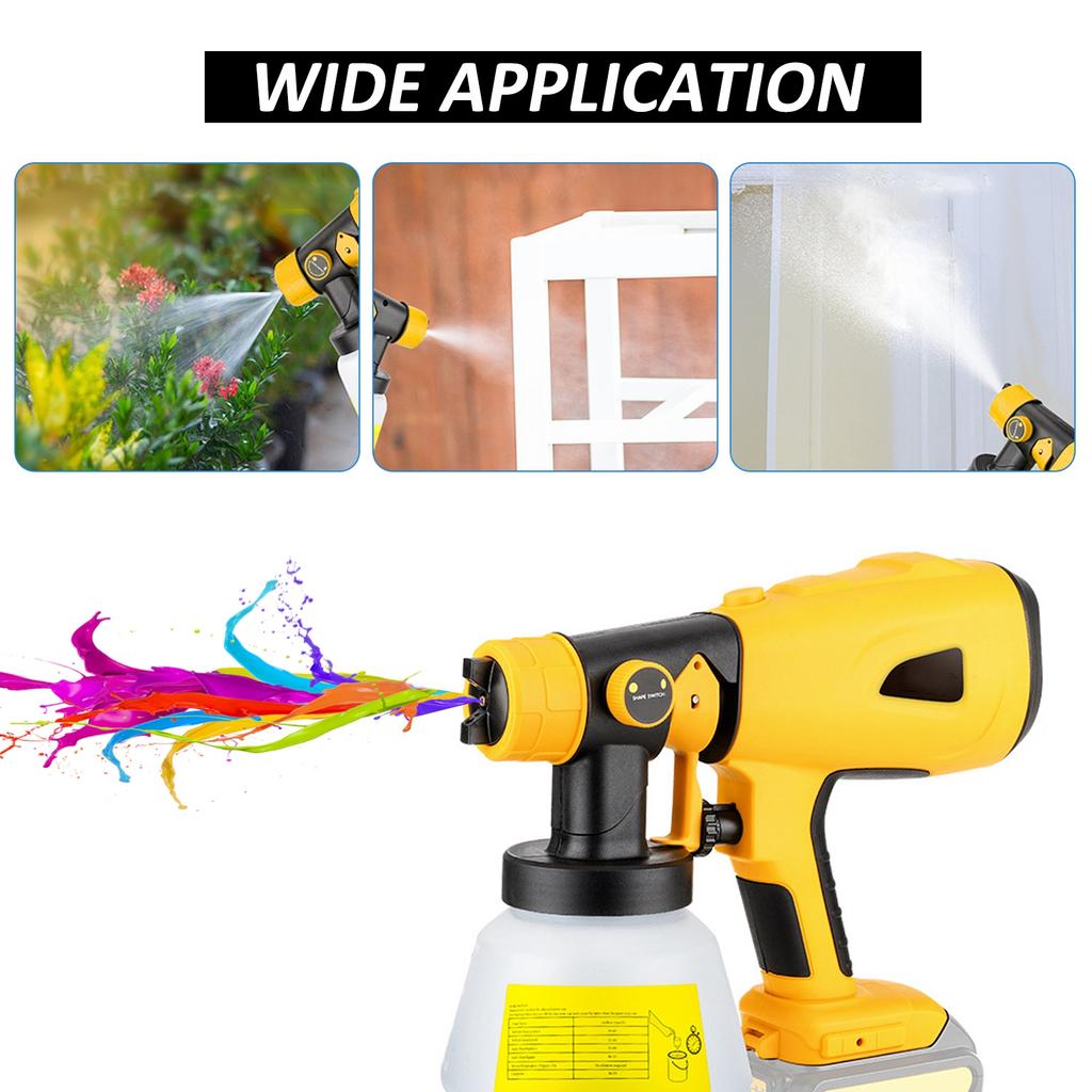Cordless Paint Sprayer   Powerful Motor Electric Spray Paint   With Nozzle
