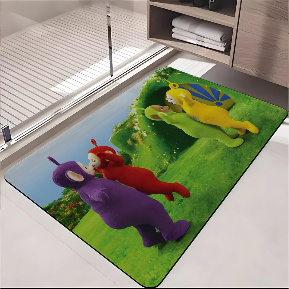 ANIME C-Cute T-Teletubbies Floor Mat Absorbent Floor Mat Non-Slip Entrance Rug for Bathrooms Restrooms and Toilets