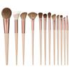 12-Piece Makeup Brush Set: Super Soft Stippling, Concealer, Powder, Eyeshadow, and Eyeliner Brushes with Soft Bristles