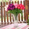 Garden 9 Head Real Touch Bridal Decoration Home Fake Flower Artificial Flower Bouquet Tulip Flower