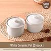 Qiwei Ceramic Mini Double Boiler Steaming Pot