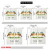 2pcs 2D Flat Printing Party Curtains Watercolor Birds Happy Sentiment Polyester Without Electricity Festive Wall Decor Use for