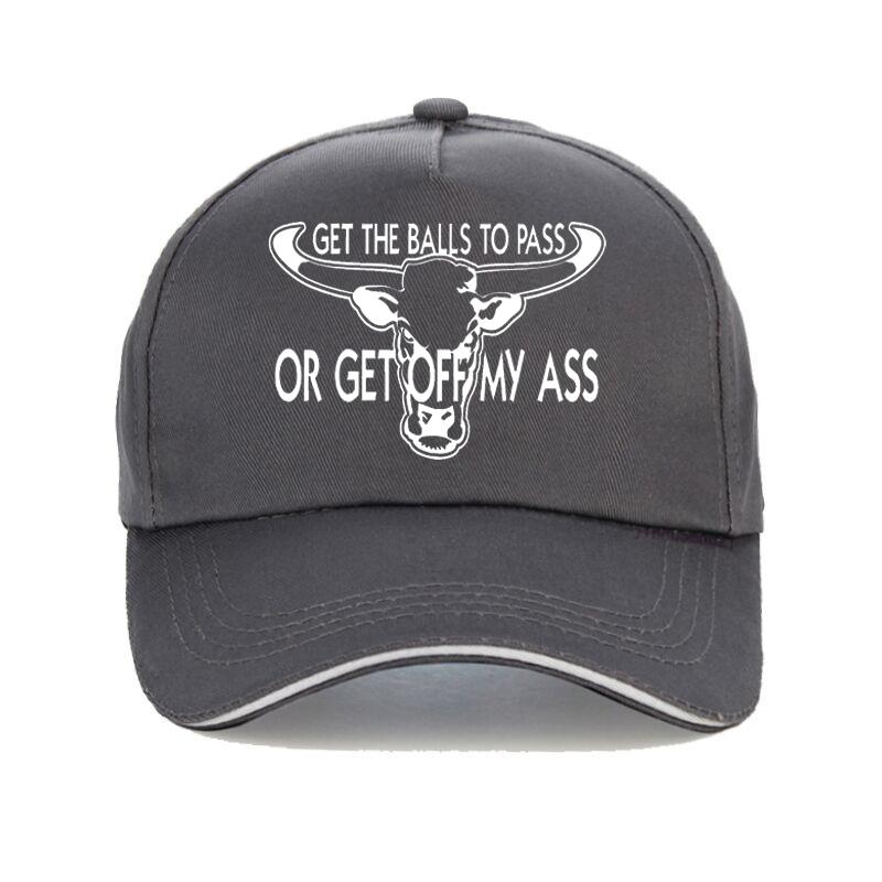 Get The Balls To Pass Or Get Off My Ass Baseball Cap Casquette Hats Fitted Casual Hip Hop Dad Hats For Men Women Sun Caps