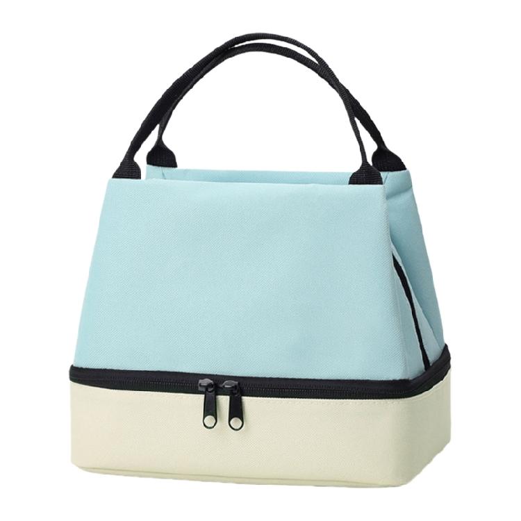 Прочный ланч-бокс из Оксфорда с двумя уровнями удобным дизайном и аксессуаром для пикников школы и обедов на рабочем месте 890₽