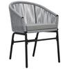Garden Dining Set 7 pcs Grey Poly Rattan
