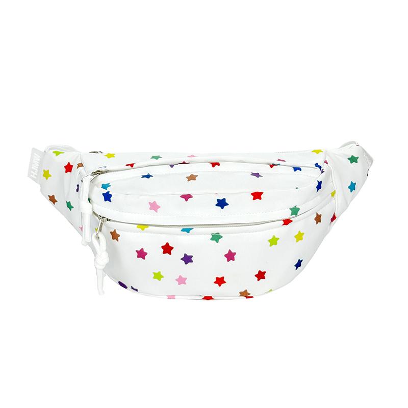 Lightweight Dot Print Chest Bag Student Waist Bag Women's Crossbody Bag