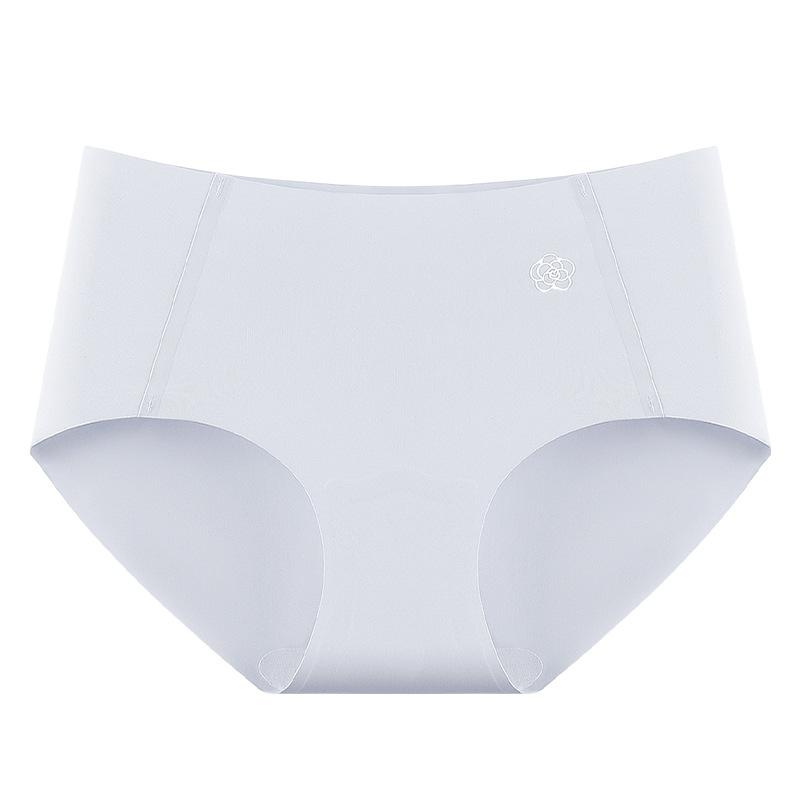 

Lady Summer Camellia 10A Antibacterial Crotch Ice Silk Peach Hip Invisible No Trace Briefs XL сірий колір/синій