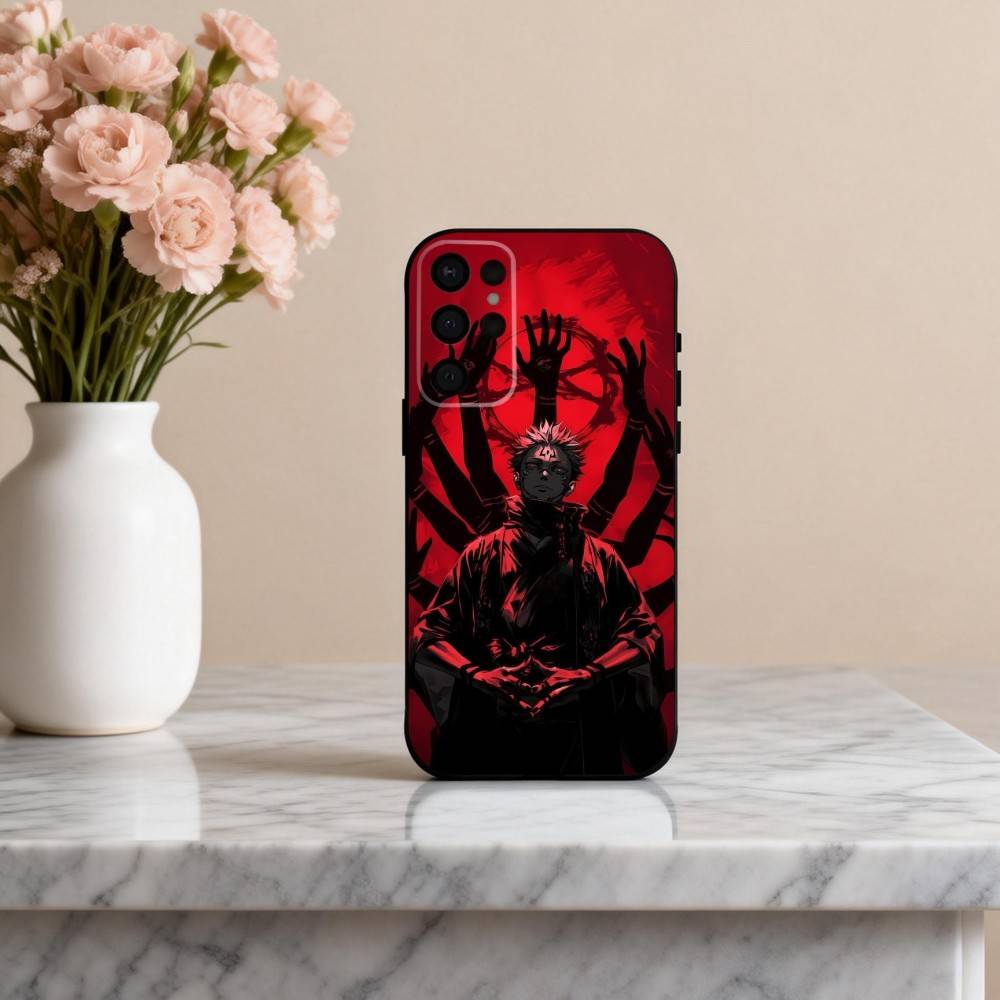 

R-Ryomen S-Sukuna J-J-Jujutsu K-Kaisen-N Phone Case For Samsung S25,24,23,22,30,21,10,9,Ultra,Plus,Lite,FE,4,5 G Soft Black Case Samsung S21 s305G