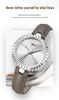 OFNS Light Luxury Women's Quartz Watch - Waterproof, Sunburst Dial, No Numerals 