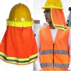 Hard Hat Shade Hard Hat Brim Shade UV Protection 2 Pieces Neck Cover With Reflective Strap Lightweight Helmet Accessories For
