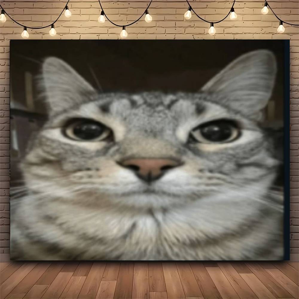 Funny Cat Meme Tapestry Print Large Tapestry Wall Hanging Wall Tapestry Decor Living Room Bedroom Home