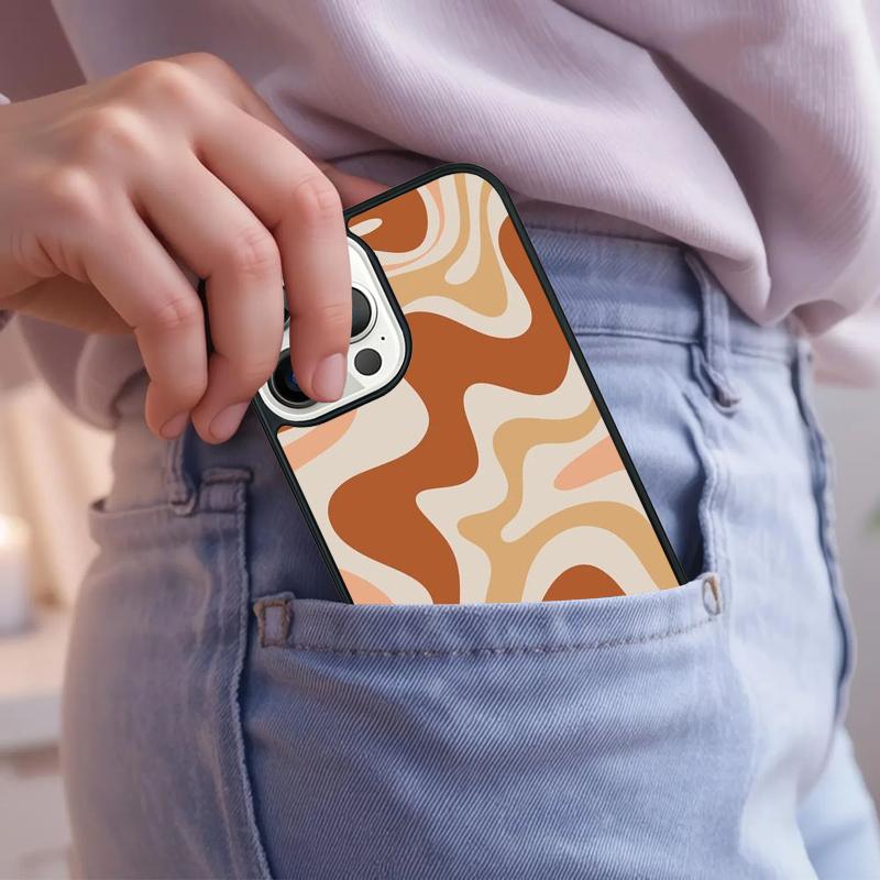 Liquid Swirl Abstract Pattern Phone Case For iPhone 17 Air 15 16e 14 13 Pro Max Coque 12 11 Pro Max PLUS cover