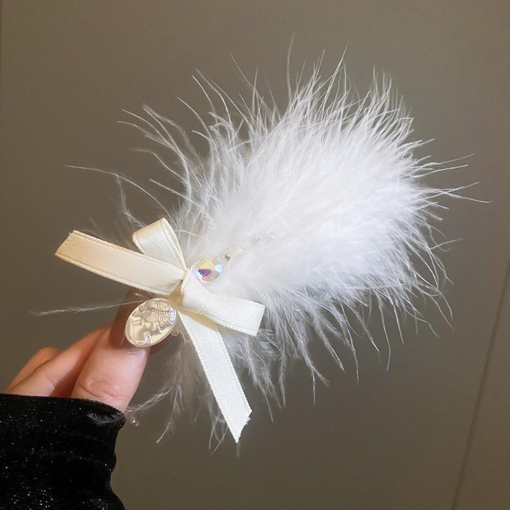 Photo Props  Hair Accessories Feather Hair Clip Korean Style Hairpin Female Barrettes