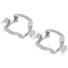 2Pcs Headlight Bulb Holder Stainless Steel Material Firm Stable Easy Install LED Headlight Bulb Base