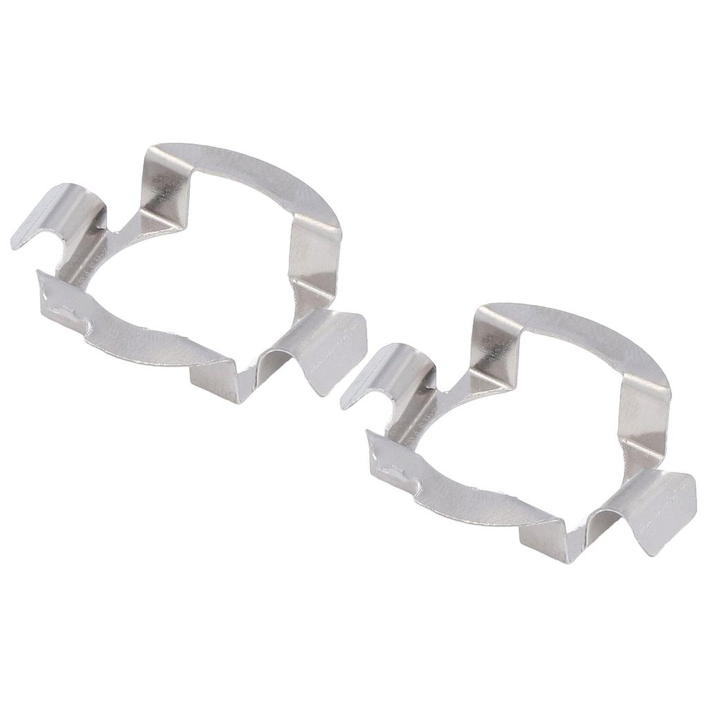 2Pcs Headlight Bulb Holder Stainless Steel Material Firm Stable Easy Install LED Headlight Bulb Base